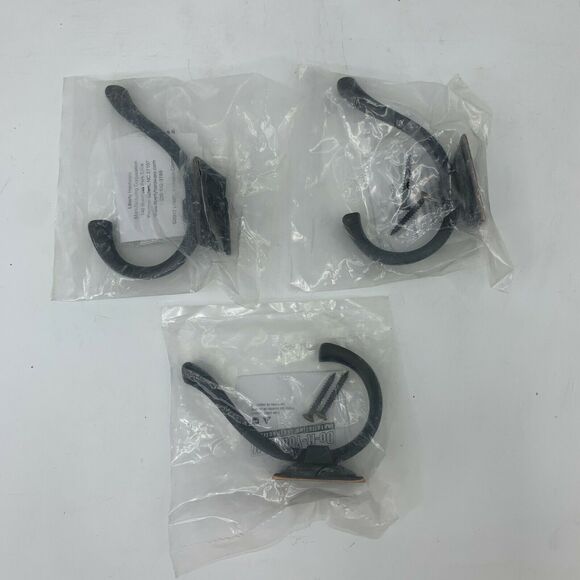 Lot 3- Liberty Hardware Ruavista Coat and Hat Hook - Bronze with Copper New - Picture 2 of 6